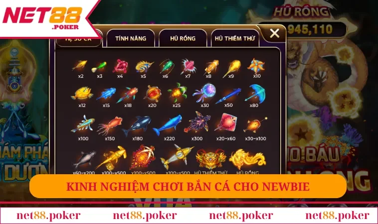 Kinh nghiệm chơi bắn cá cho newbie