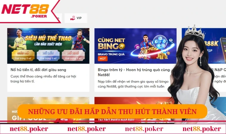Những ưu đãi hấp dẫn thu hút thành viên