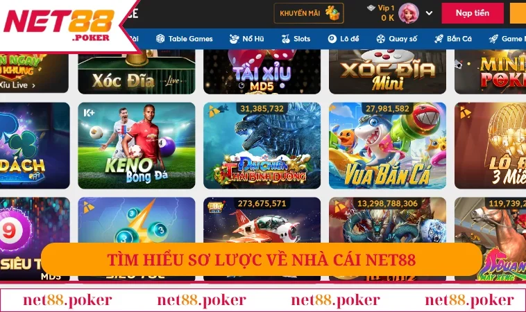 Tìm hiểu sơ lược về nhà cái NET88
